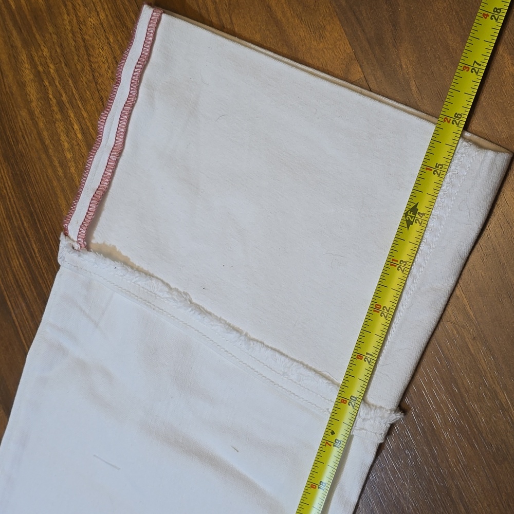 Pilcro and the Letterpress Cropped Off White Pants with Wide Cuff - Picture 10 of 11